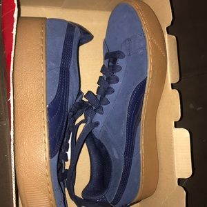 Puma Vikky platform ( navy blue )